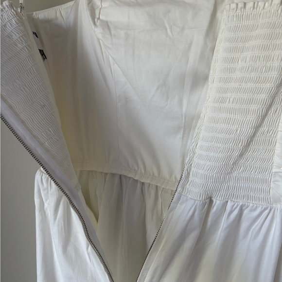 NEW Reformation Lissa Cotton Midi Dress White Ivory Removable Strap | US 4 UK 8 - Picture 12 of 16